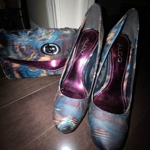 Aldo shoes size 6 and matching purse
